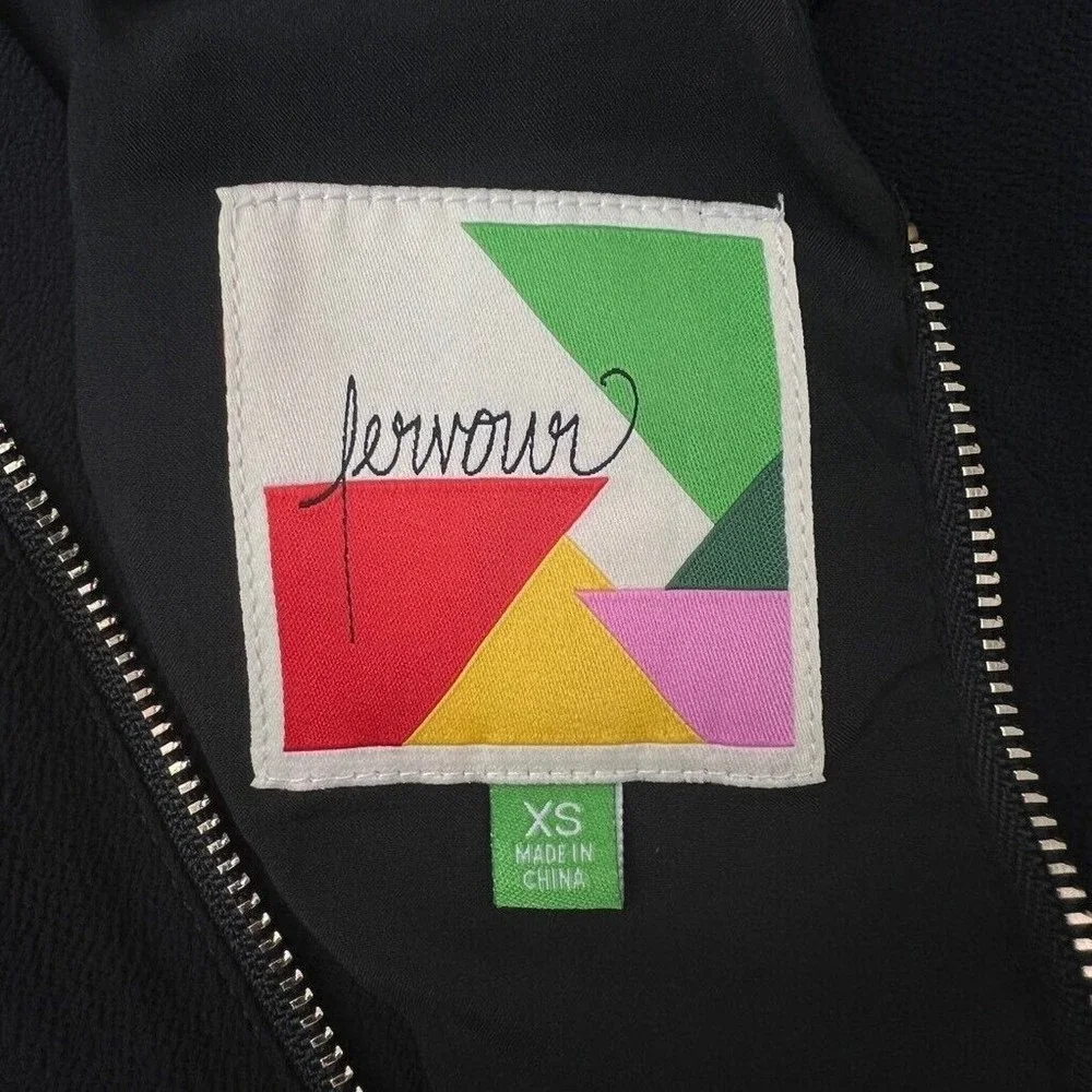 Vintage Fervour Womens Fit & Flare Dress Black Scoop Neck‎ Cap Sleeve Flutter XS - Picture 3 of 5